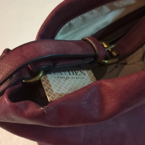 Hayden By Hayden Harnett Vegan Leather Kendall Hobo Shoulder Bag - Picture 8 of 9